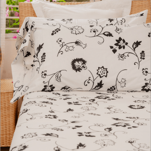 Black Floral Bedsheet