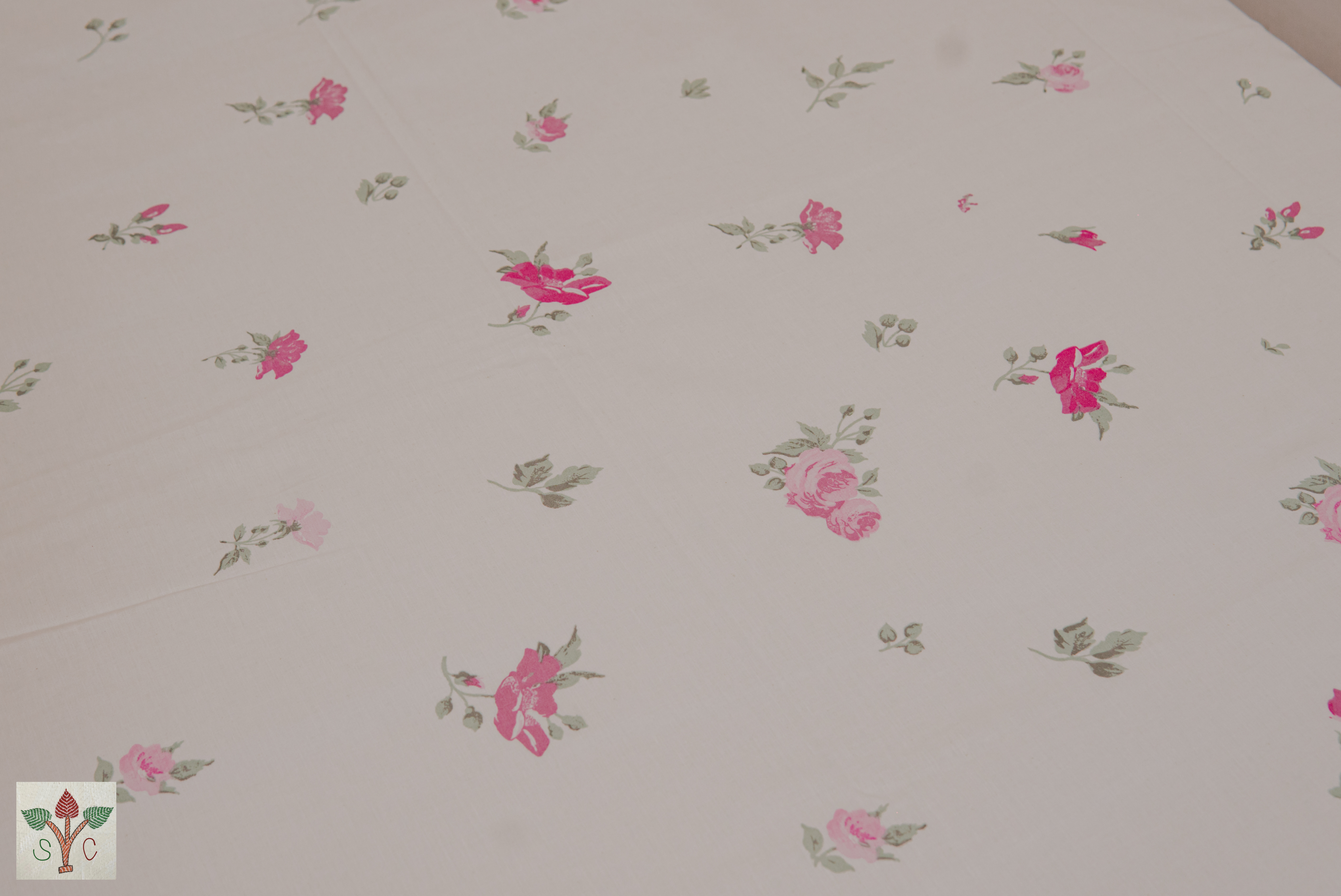 Off White Pink Flowers Bedding - Image 6